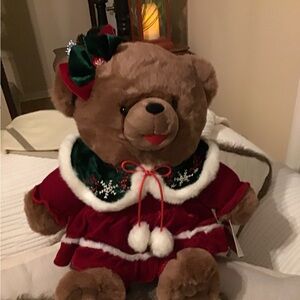 Walmart Collectible Soft Christmas Teddy Bear 2006